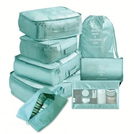 8pcs Luggage Packing Organizer Set, Lightweight Handheld Packing Cubes, Clothing Underwear Shoes Storage Bag