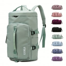 Large Capacity Travel Duffle Backpack, Waterproof Sports Fitness Bag, Weekender & Overnight Bag