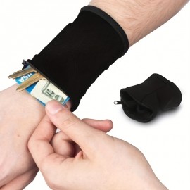 Stay Secure & Stylish with this Unisex Mini Wrist Wallet Pouch Band - Perfect for Fitness, Sports & More!