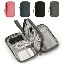 Cable Storage Bag, Cable Cord Organizer Travel Bag, Small Electronics SD Card Power Bank Storage Bag