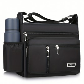 Men's Casual Multifunctional Crossbody Bag Large Capacity Tools Storage Bag Shoulder Bag Travel Bag