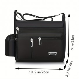 Men's Casual Multifunctional Crossbody Bag Large Capacity Tools Storage Bag Shoulder Bag Travel Bag