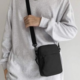 1pc Men's Solid Color Mini Crossbody Bag, Multifunctional Fashionable And Simple, Shoulder Bag, Crossbody Bag