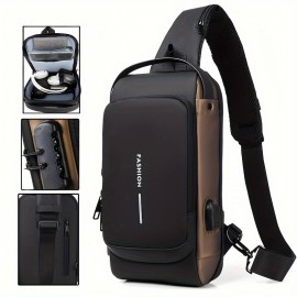 Men's Multifunctional Sport Anti-theft Adjustable Shoulder Messenger Bag Gift For Father /Anniversary