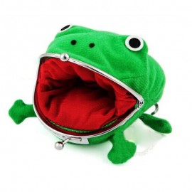 Ladies Frog Wallet, Anime Cartoon Wallet, Coin Purse, Flannel Wallet