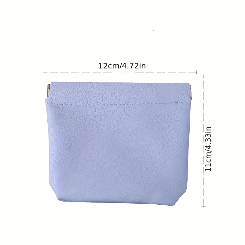 bag, mini solid color carry on storage bag versatile self closing pouch lightweight coin purse lipstick bag details 7