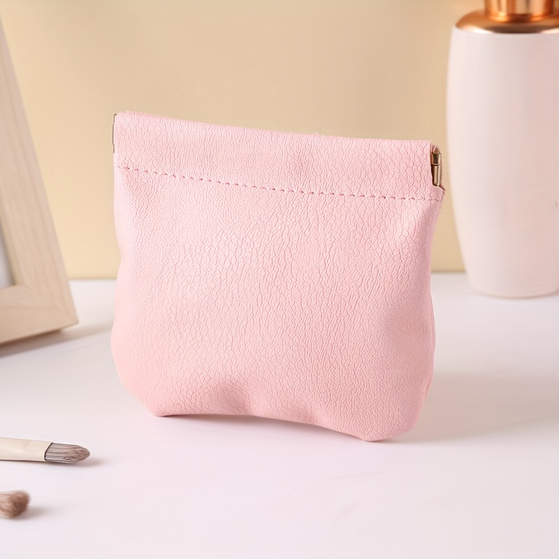 bag, mini solid color carry on storage bag versatile self closing pouch lightweight coin purse lipstick bag details 9