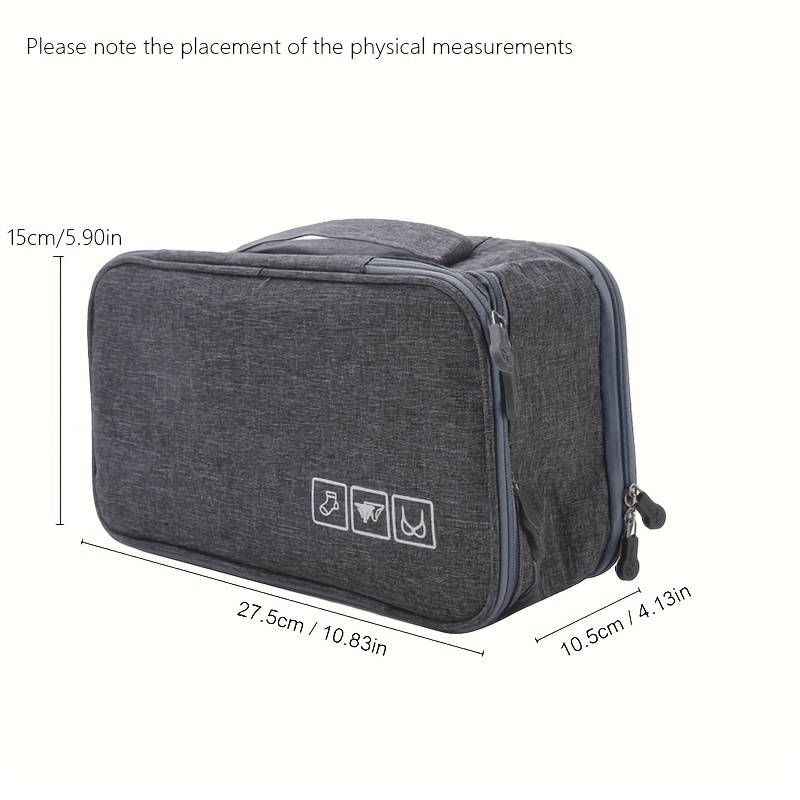 travel portable storage bag lightweight zipper organizer versatile storage bag for underwear details 9