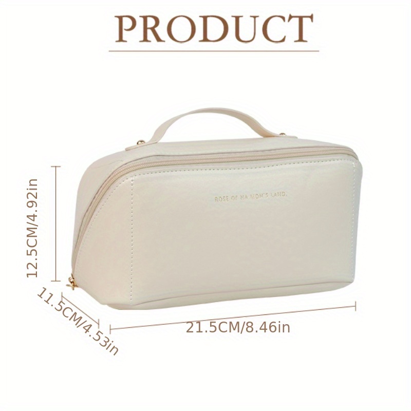 minimalist zipper makeup puch lightweight cosmetic bag versatile toiletry wash bag details 1