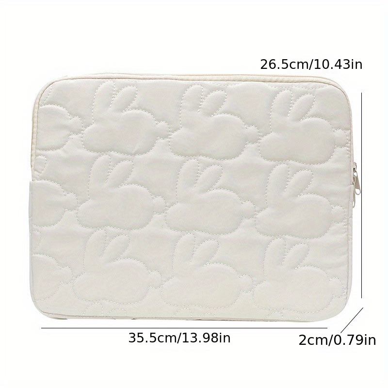 bag, 14 inch tablet notebook storage bag cute rabbit computer protector portable file sleeve for school office details 3