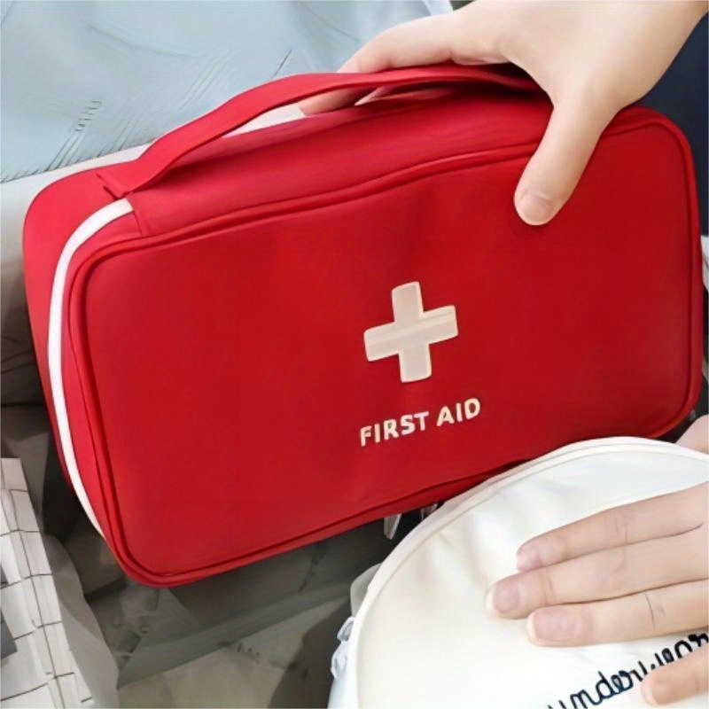 travel portable first aid kit zipper lightweight rescue bag simple medical bag details 3