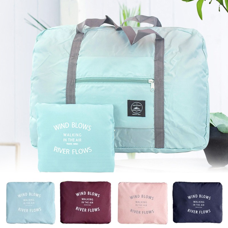 simple portable luggage handbag, simple portable luggage handbag zipper foldable duffle bag simple overnight bag details 4