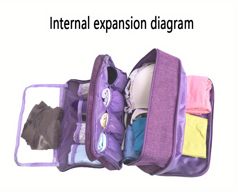 travel underwear storage bag portable toiletry bag travel underwear bra lingerie organizer details 3