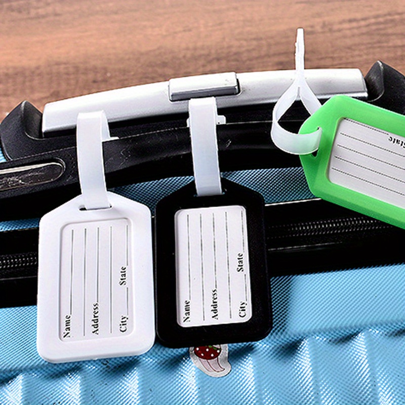 1pc plastic pp airplane luggage tag luggage hanging tag suitcase bag hanging tag details 0