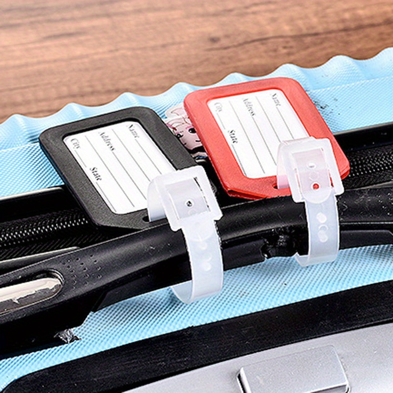 1pc plastic pp airplane luggage tag luggage hanging tag suitcase bag hanging tag details 2