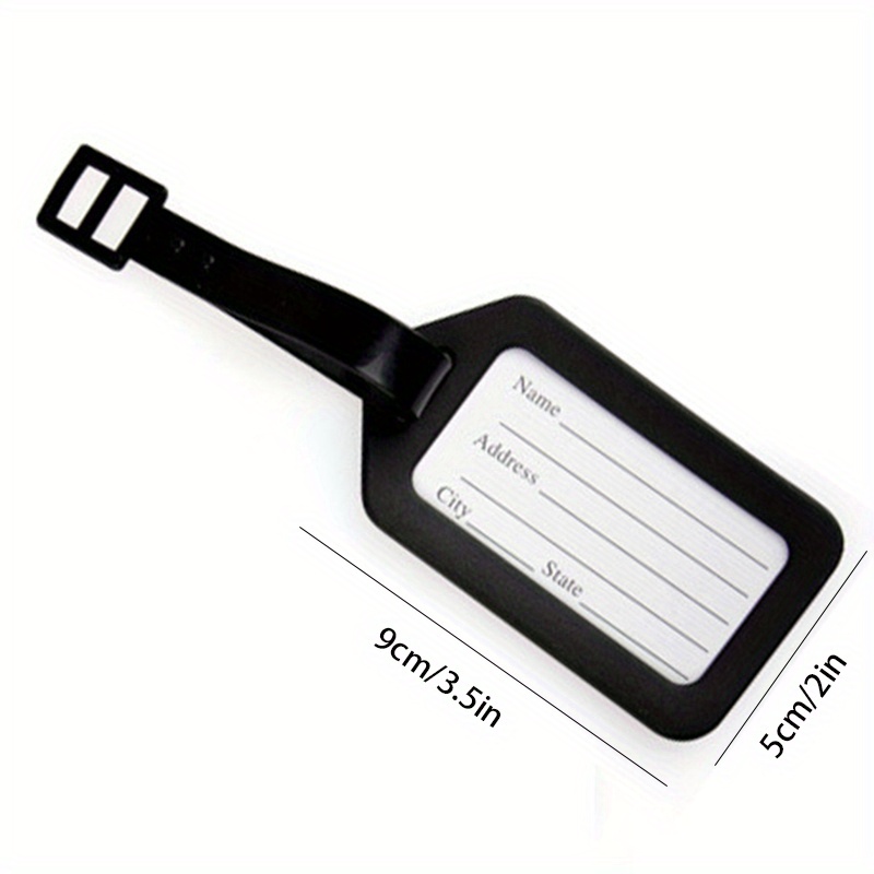 1pc plastic pp airplane luggage tag luggage hanging tag suitcase bag hanging tag details 3