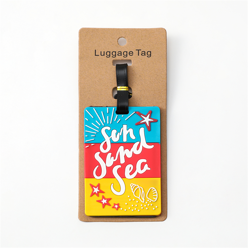 travel accessories luggage tag creative fashion style silicon portable travel label id addres holder details 6