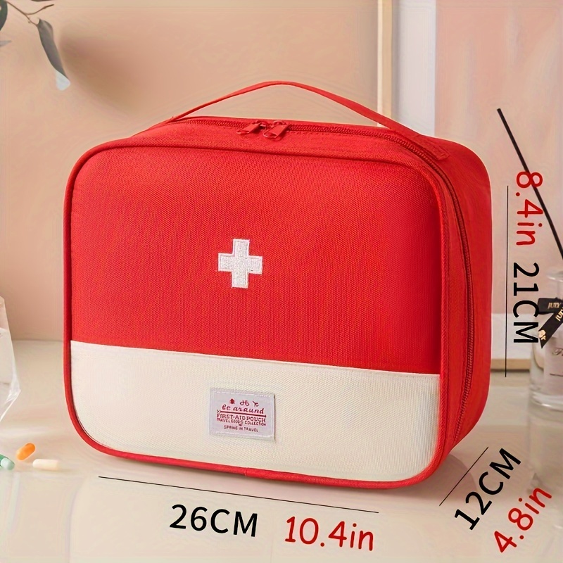 1pc embroidered detail medicine storage bag portable storage bag for outdoor mini zipper storage pouch details 9