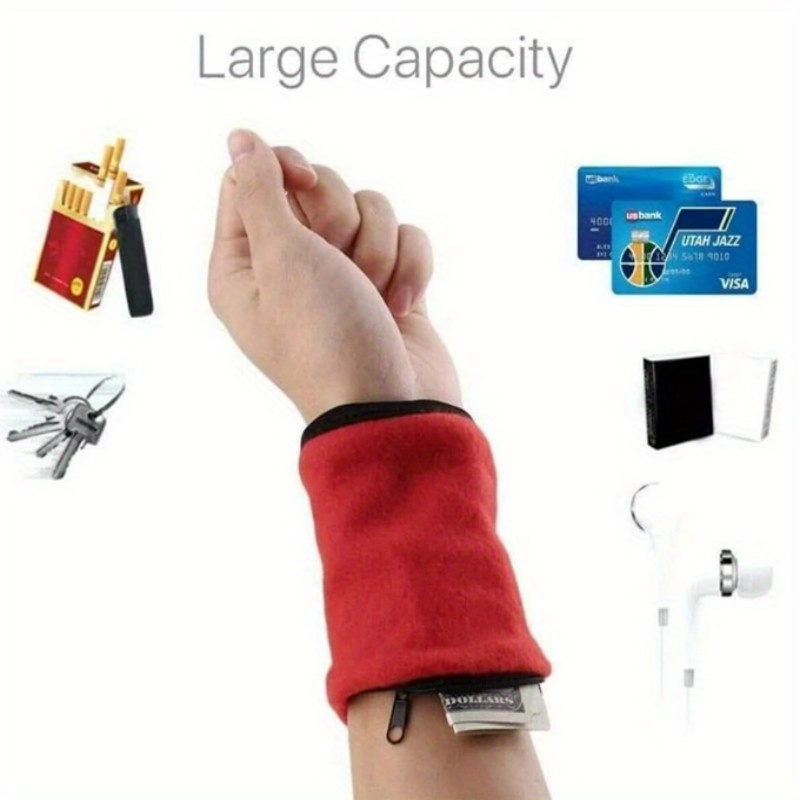 stay secure stylish with this unisex mini wrist wallet pouch band perfect for fitness sports more details 3