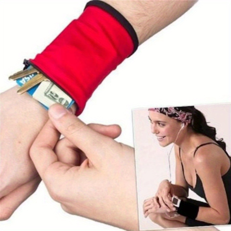 stay secure stylish with this unisex mini wrist wallet pouch band perfect for fitness sports more details 5