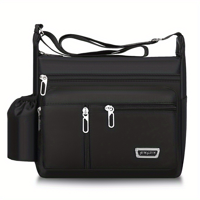 mens casual multifunctional crossbody bag large capacity tools storage bag shoulder bag travel bag details 9