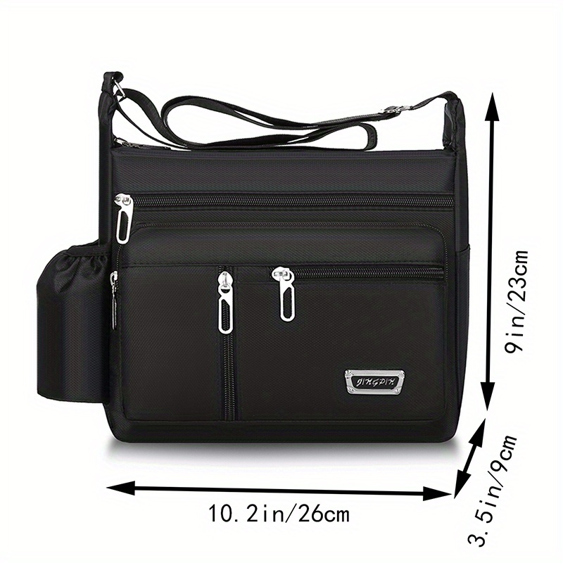 mens casual multifunctional crossbody bag large capacity tools storage bag shoulder bag travel bag details 13