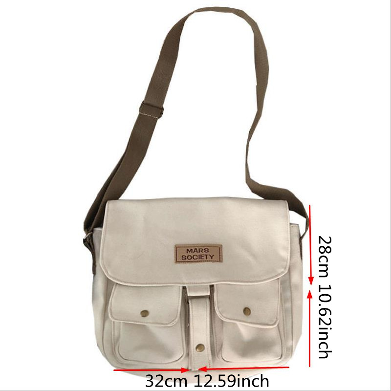 phone holder, simple solid colors canvas crossbody bag for men and women teenager student preppy messenger bag passport money cell phone holder outdoor single shoulder for camping hiking details 7