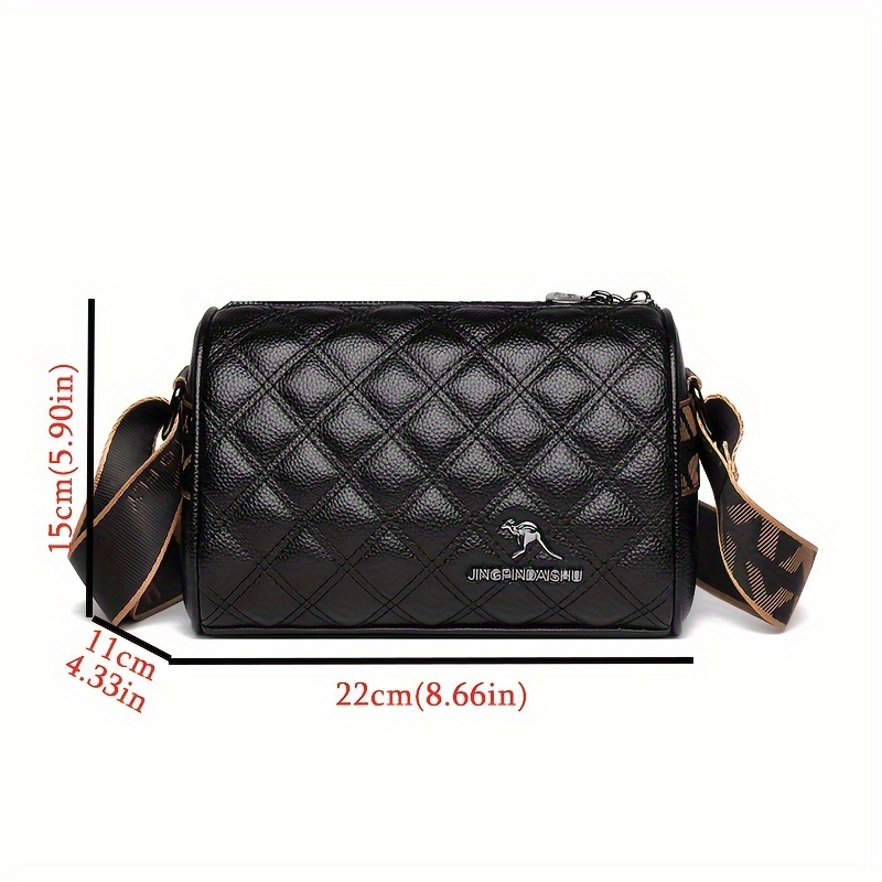 1pc mens rhombus bag new fashion crossbody bag simple and versatile shoulder bag details 0