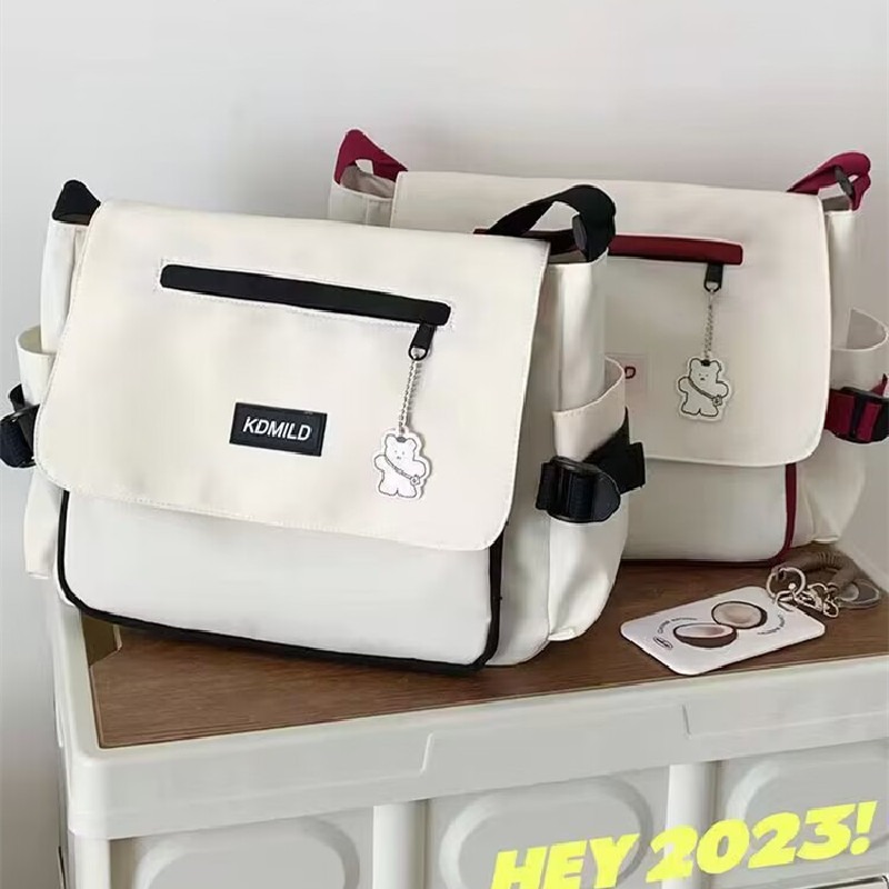 fashion nylon crossbody bag large capacity shoulder bag hiking travel messenger bag details 7