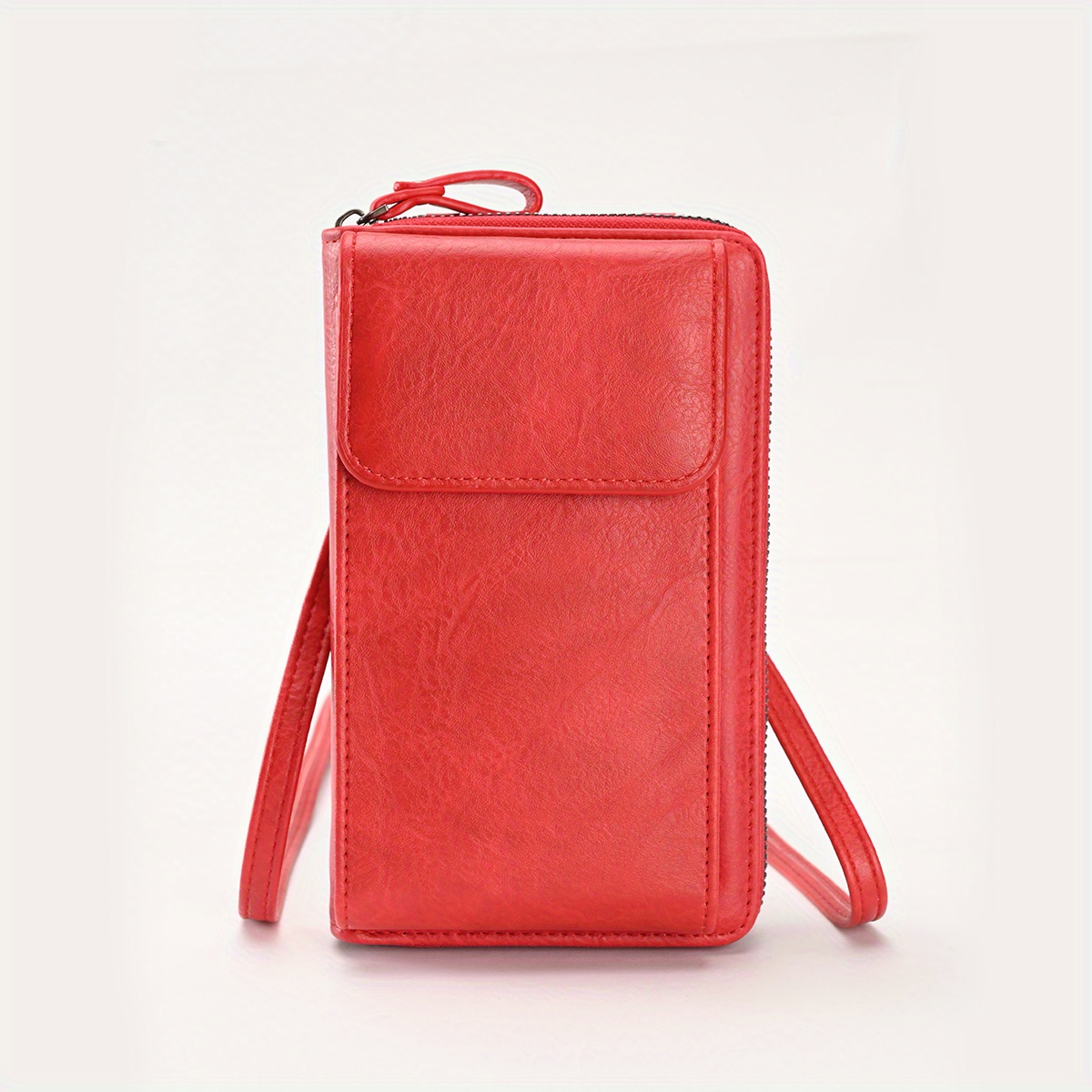 retro style mobile phone bag mini pu leather crossbody bag versatile coin purse wallet details 9