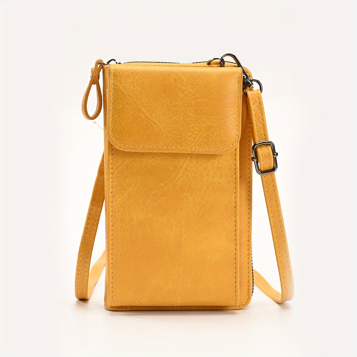 retro style mobile phone bag mini pu leather crossbody bag versatile coin purse wallet details 12