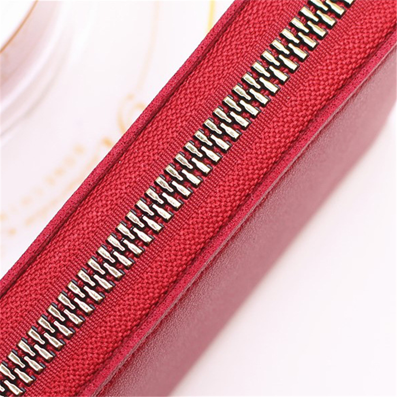 zipper around coin purse simple credit card holder with multi card slots versatile wallet details 2