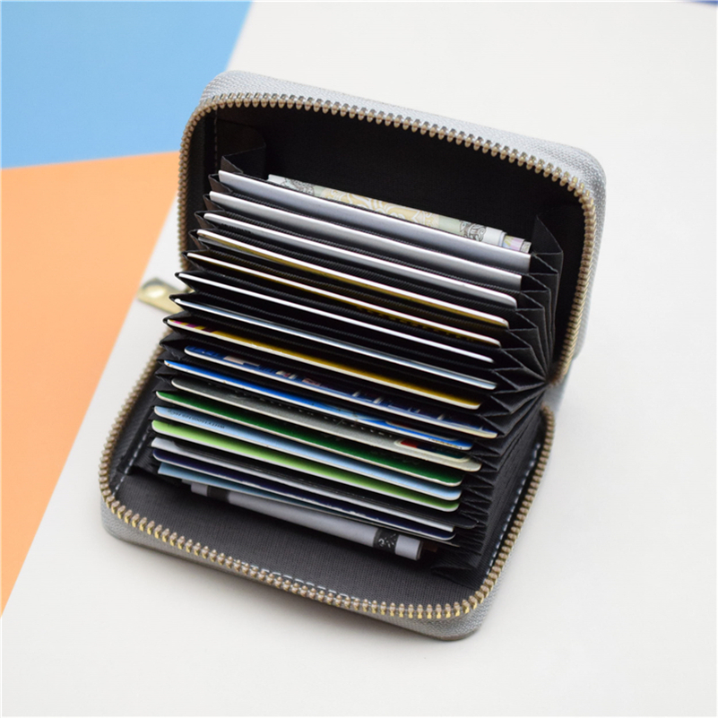 zipper around coin purse simple credit card holder with multi card slots versatile wallet details 7