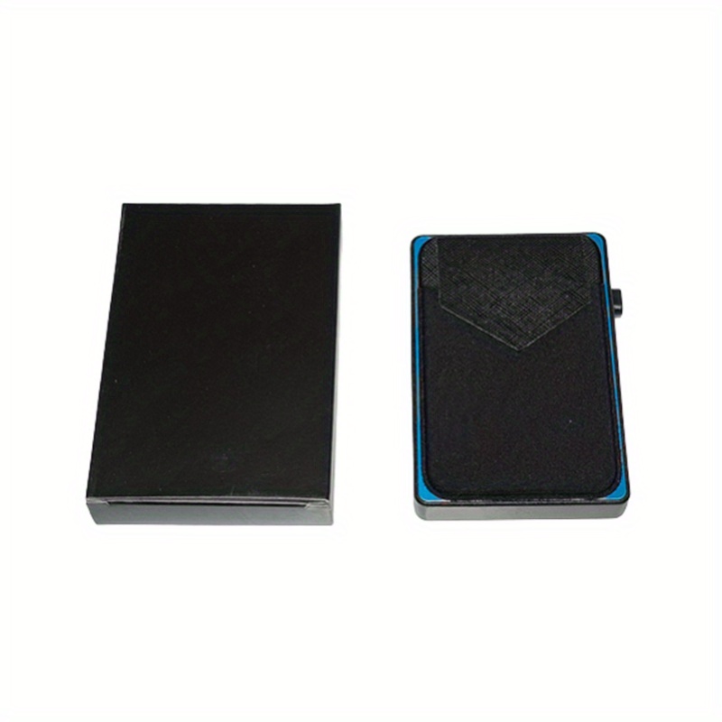 rfid blocking card holder aluminum smart wallet metal pop button purse can accommodate 6 8 cards details 8