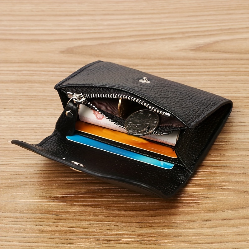 mini classic short wallet all match clutch coin purse portable credit card purse for women details 4