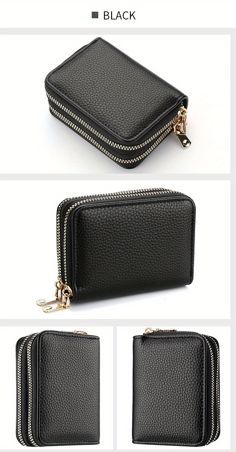 mini solid color card holder, mini solid color card holder zipper short wallet versatile clutch purse 3 35 1 57 4 53 details 12