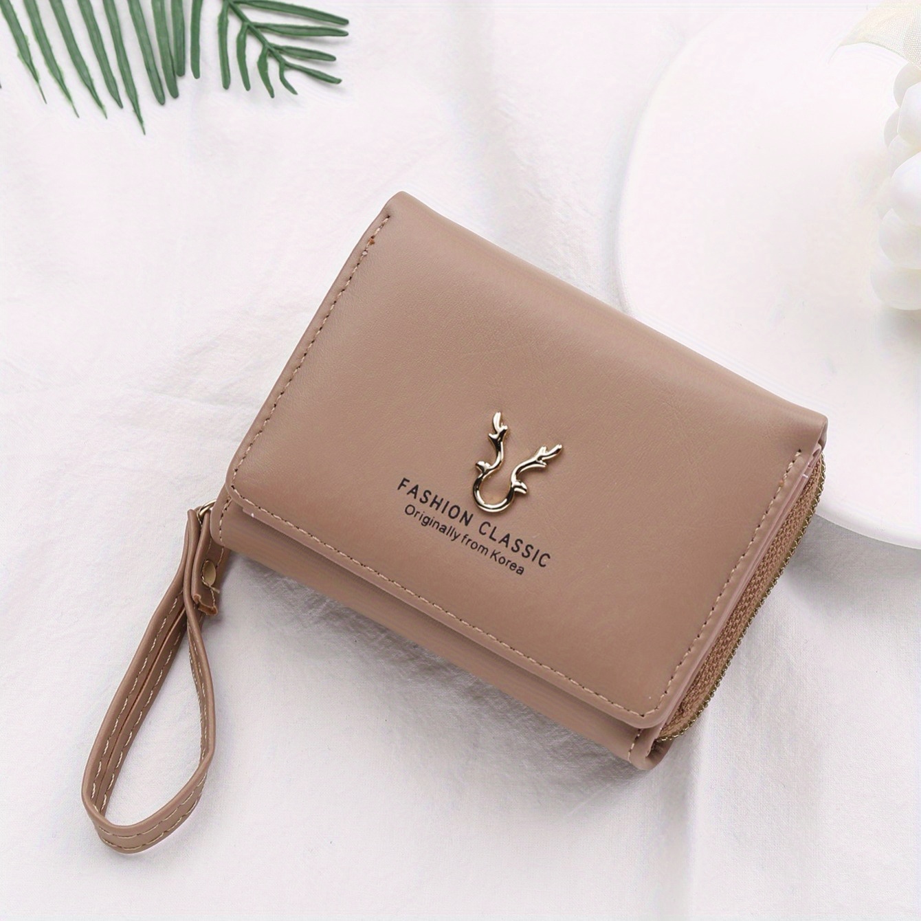 stylish trifold coin purse versatile credit card holder womens casual coin purse details 7