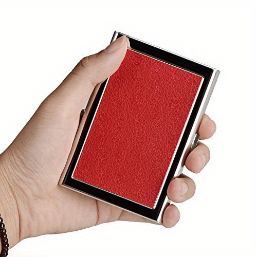 rfid credit card holder, rfid credit card holder metal credit card case portable simple minimalist clutch bag details 9