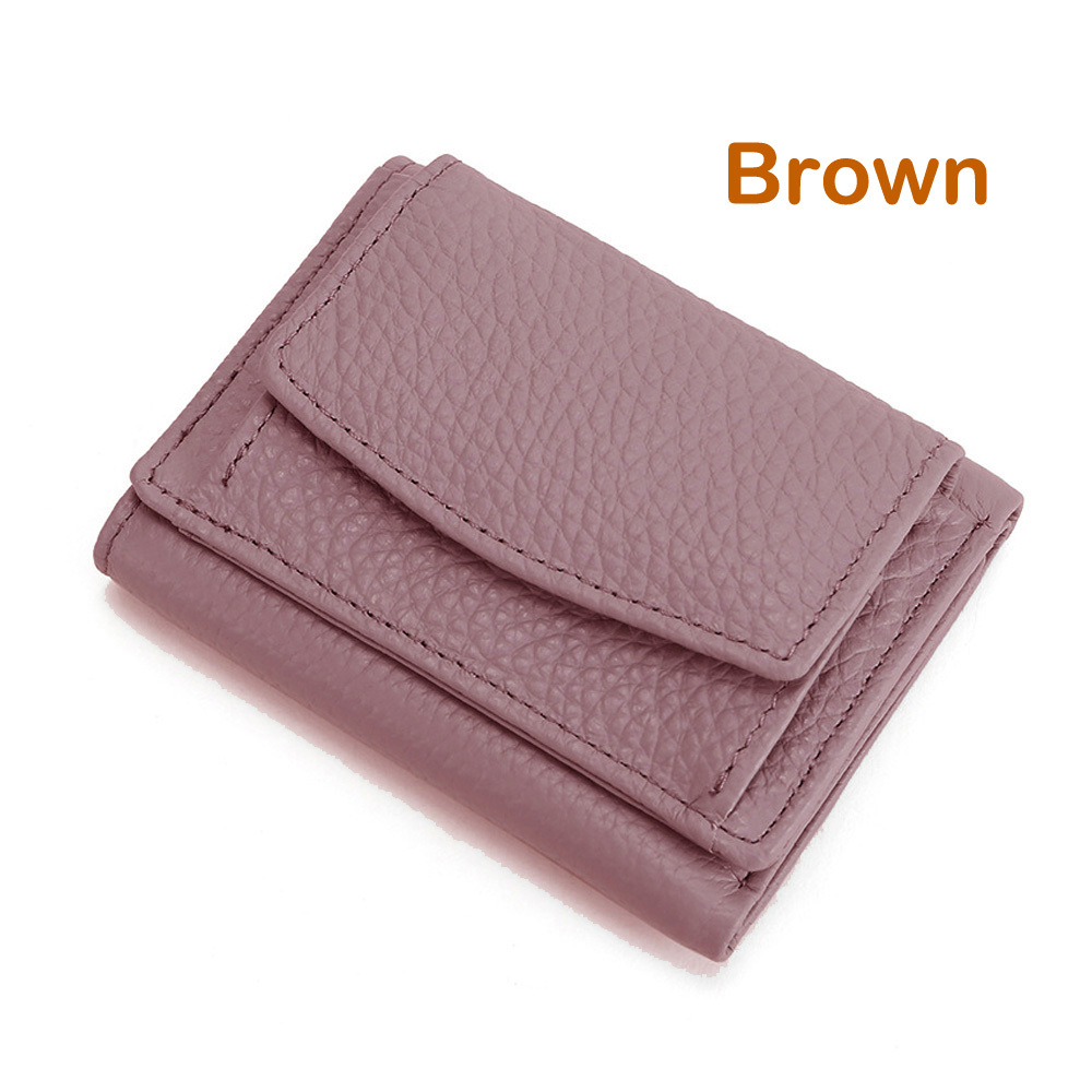 womens mini wallet faux leather snap button coin purse solid coin pockets for everyday details 9