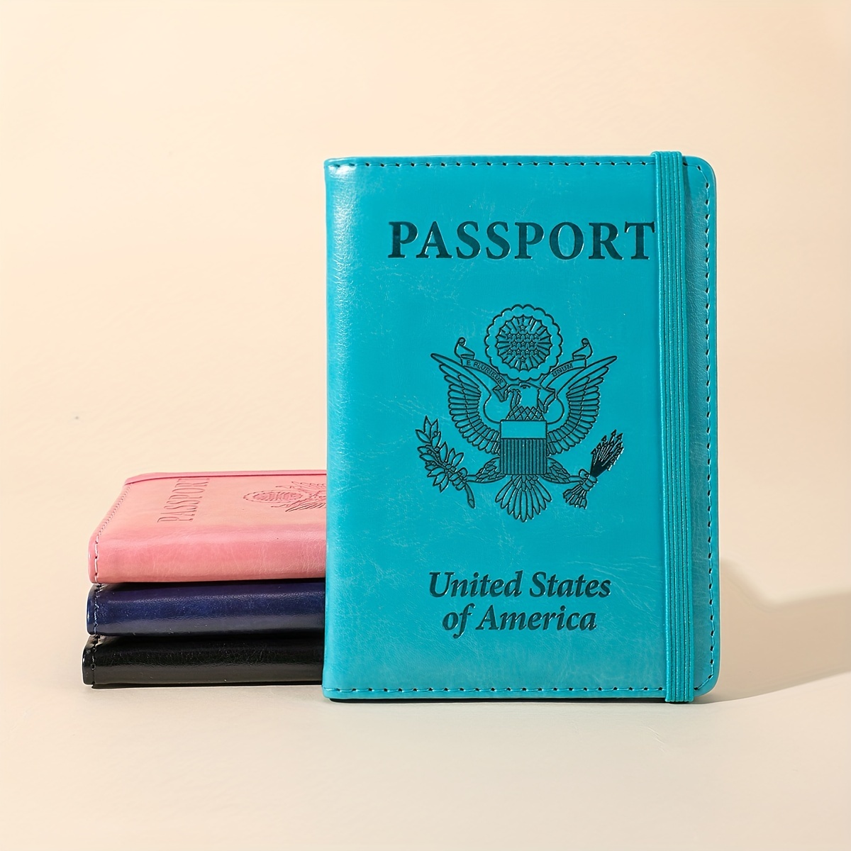 simple passport cover lightweight durable passport case solid color bag for travel details 0