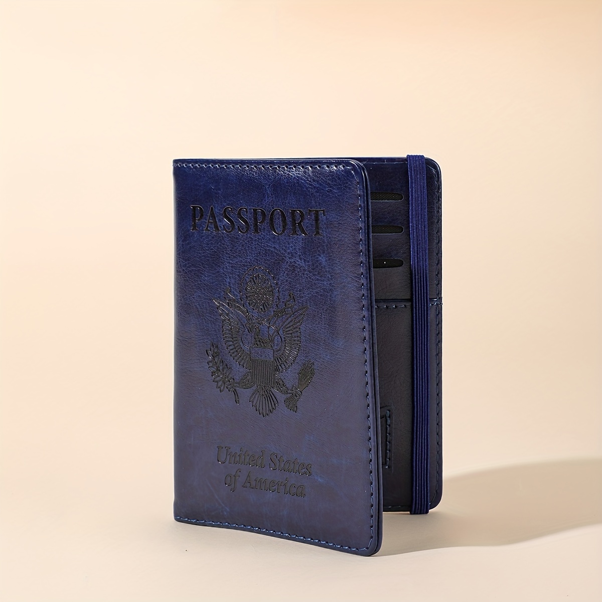 simple passport cover lightweight durable passport case solid color bag for travel details 4