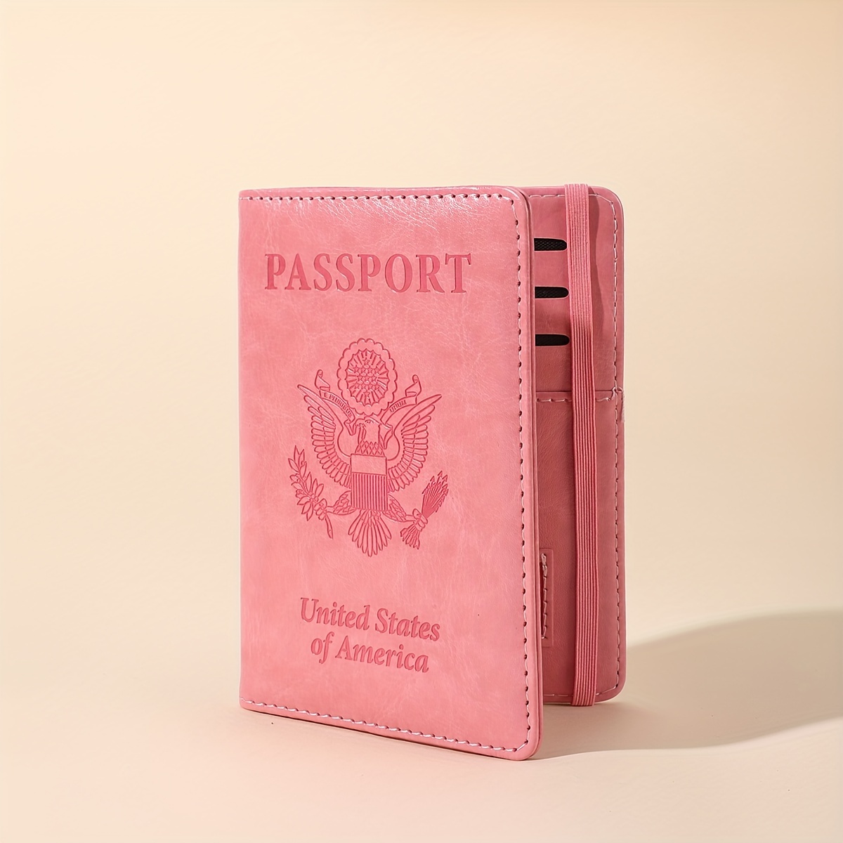 simple passport cover lightweight durable passport case solid color bag for travel details 6